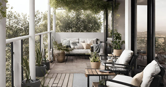 "Elevating Apartment Living: Transforming Balconies into Inviting Retreats"