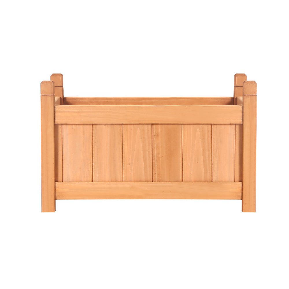 Garden Bed Raised Wooden Planter Box Vegetables 60x30x33cm-2