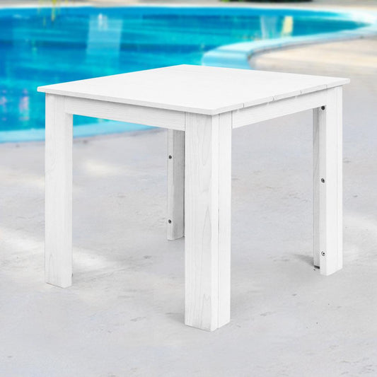 Outdoor Side Beach Table - White-0