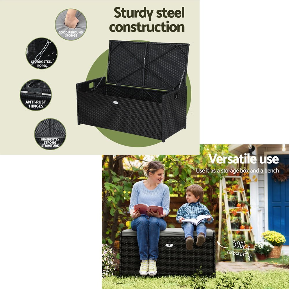 Outdoor Storage Bench Box Seat-7