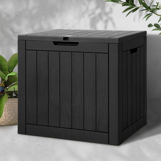 Outdoor Storage Box 118L Black-0