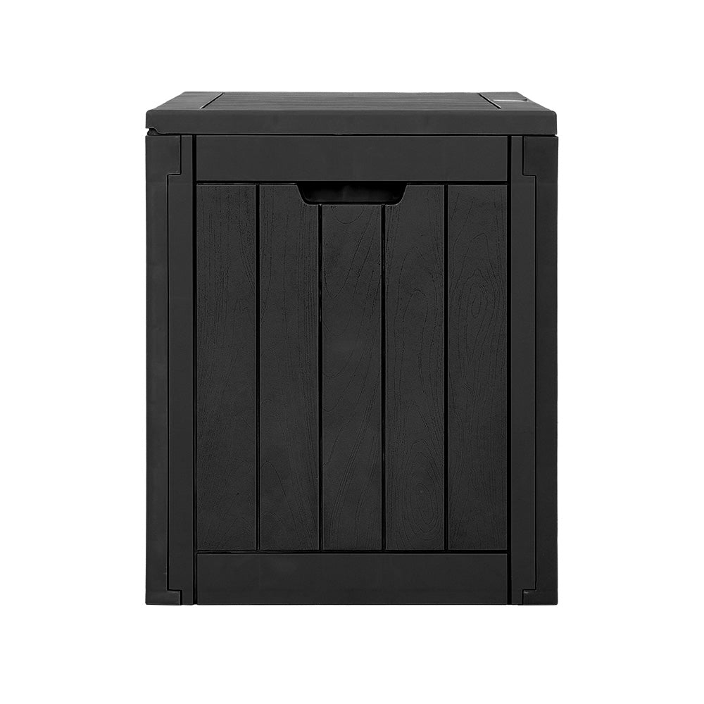 Outdoor Storage Box 118L Black-4
