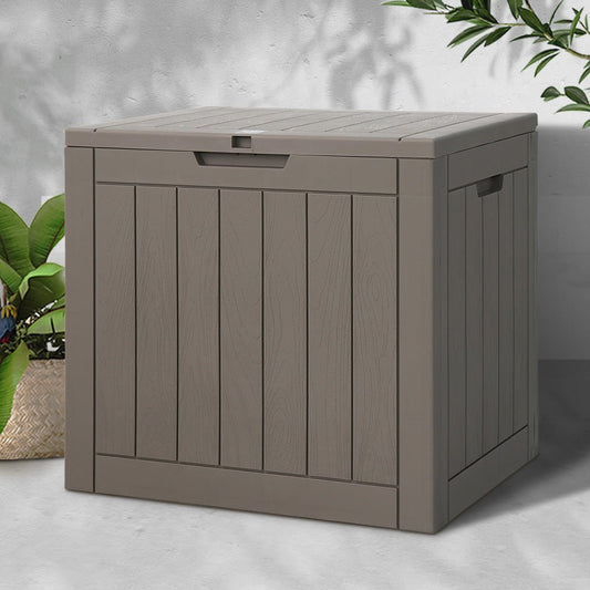 Outdoor Storage Box 118L Grey-0