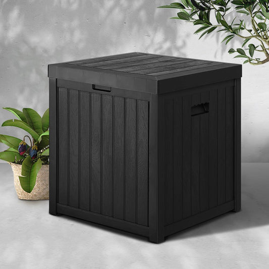 Outdoor Storage Box 195L Black-0