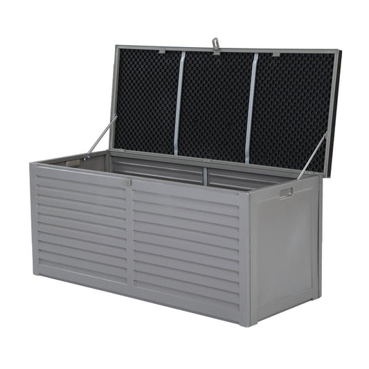 Outdoor Storage Box 490L Bench Seat Indoor Garden Toy Tool Sheds Chest-0