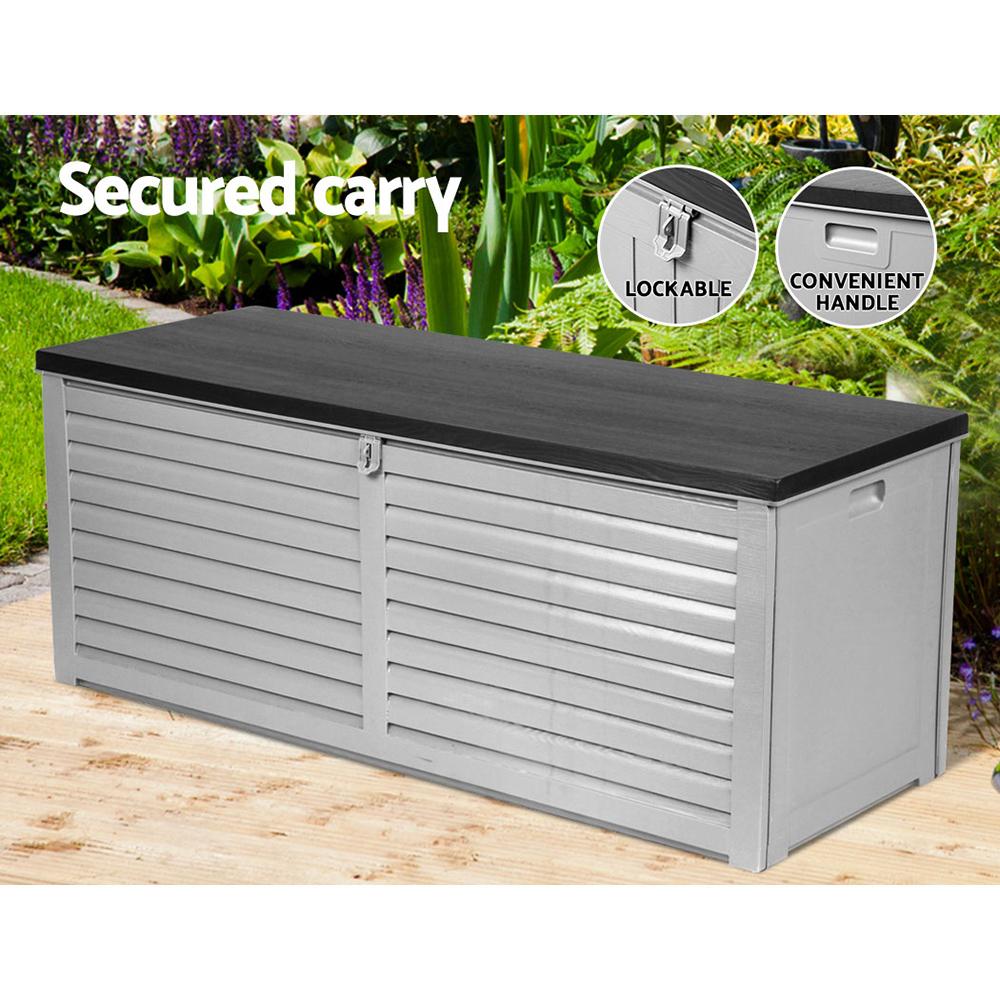 Outdoor Storage Box Bench Seat 390L-6