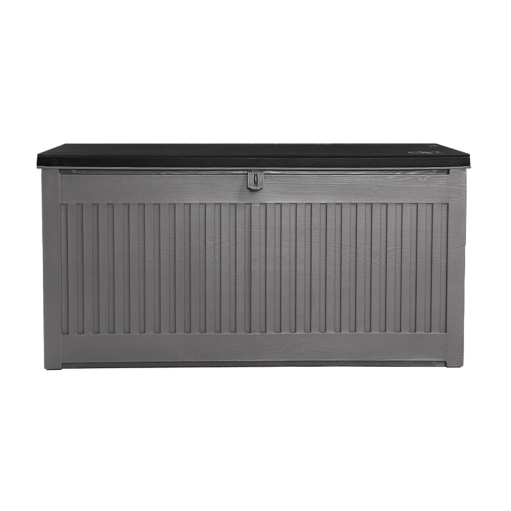 Outdoor Storage Box Container Garden Toy Indoor Tool Chest Sheds 270L Dark Grey-2