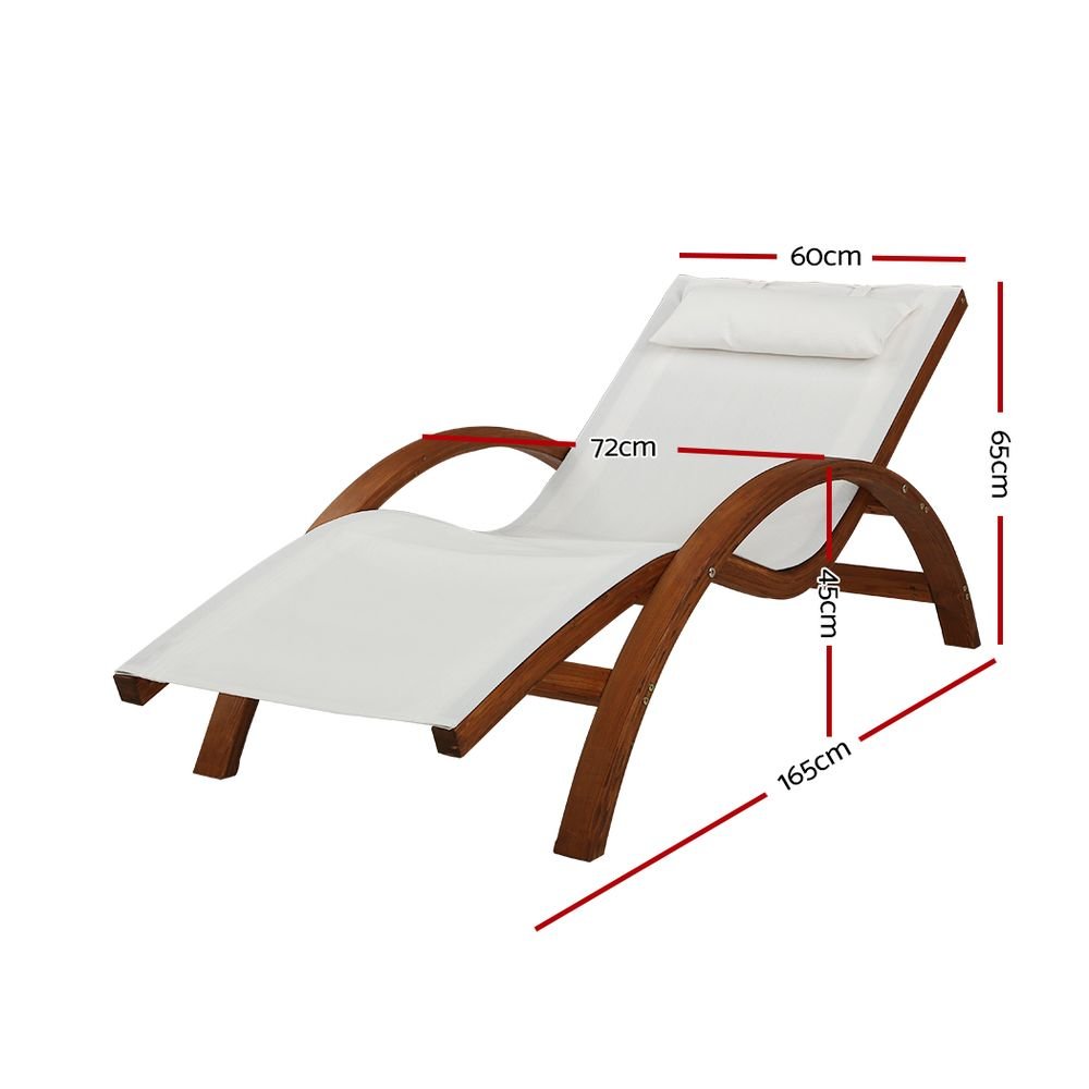 Outdoor Wooden Sun Lounge-1