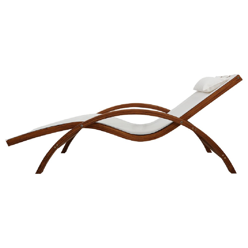 Outdoor Wooden Sun Lounge-2