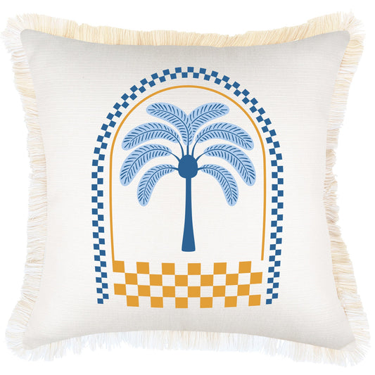 Cushion Cover-Coastal Fringe-Casablanca White-45cm x 45cm-0