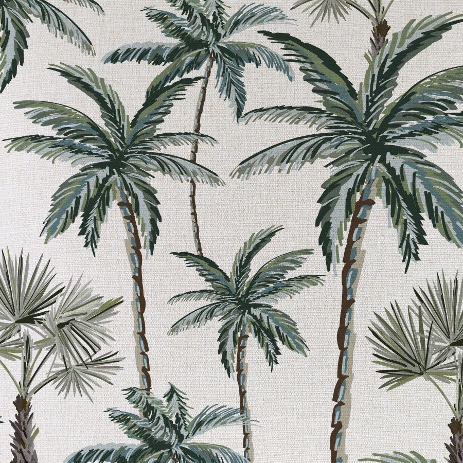 Cushion Cover-Coastal Fringe-Palm Tree Paradise Natural-35cm x 50cm-1