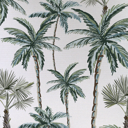 Cushion Cover-With Piping-Palm Tree Paradise White-60cm x 60cm-2