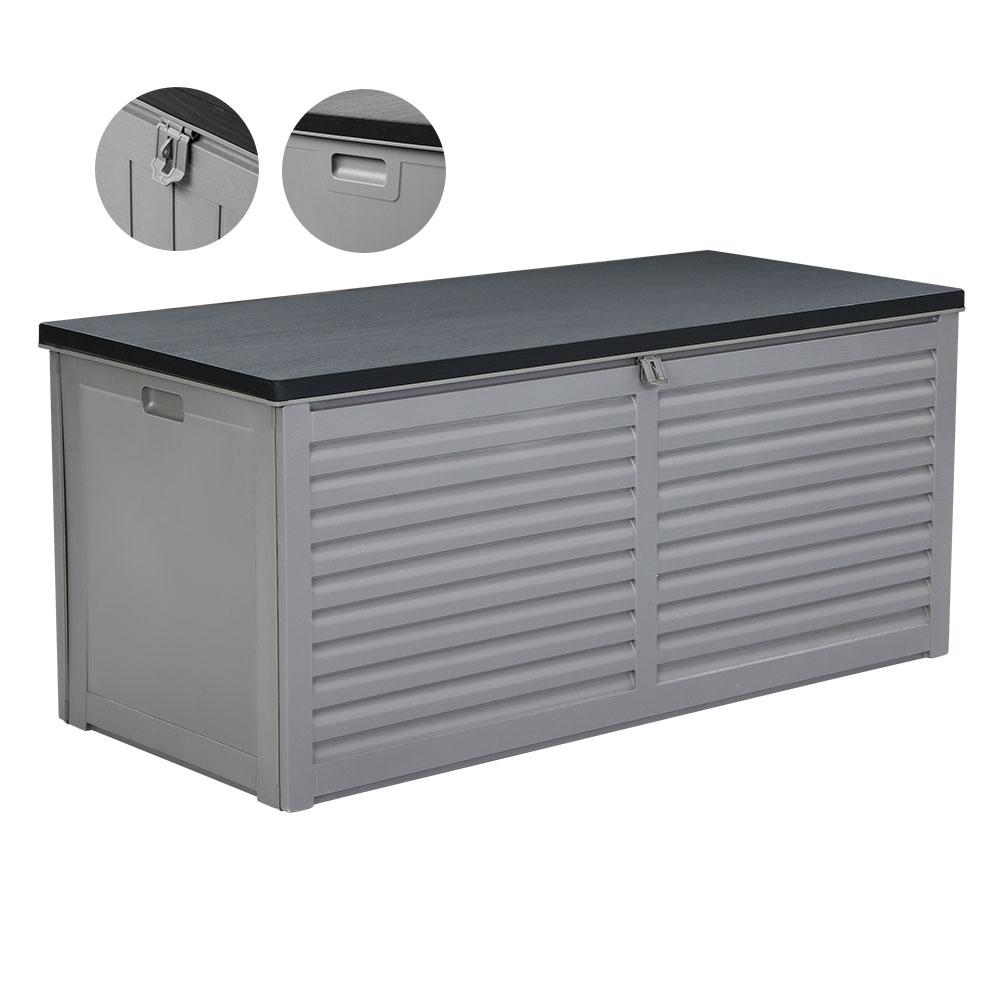 Outdoor Storage Box 490L Bench Seat Indoor Garden Toy Tool Sheds Chest-2