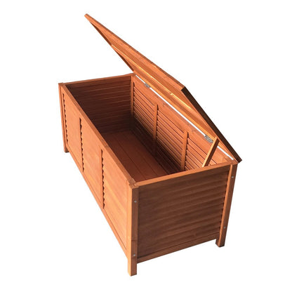 Outoor Fir Wooden Storage Bench-1