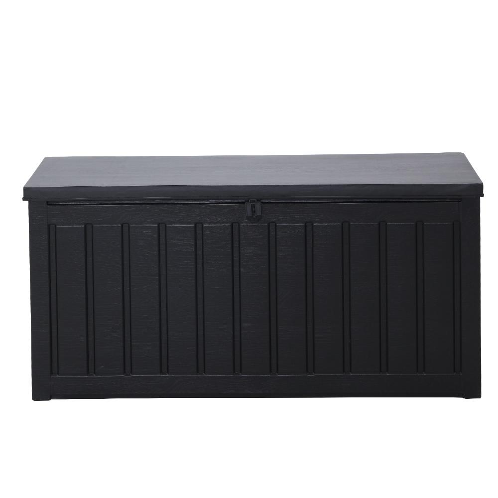 240L Outdoor Storage Box Lockable Bench Seat Garden Deck Toy Tool Sheds-2