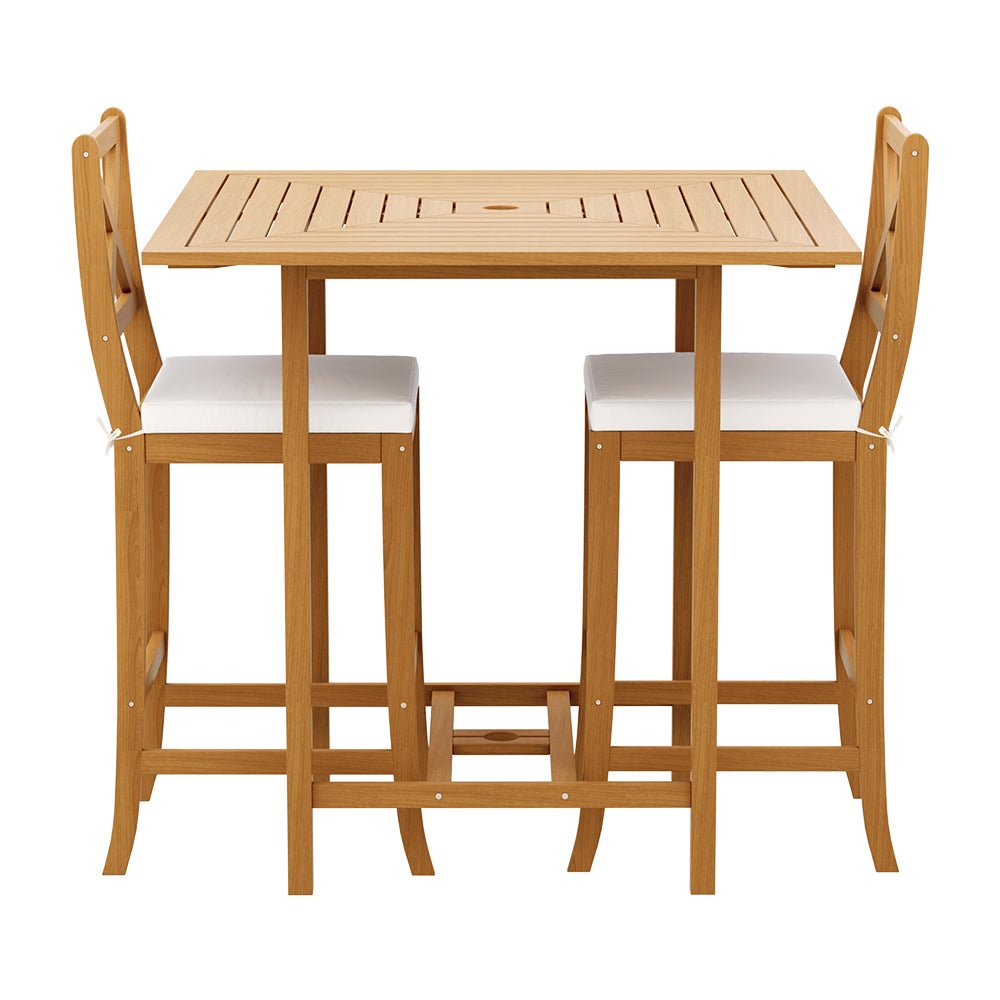 5 Piece Acacia Wood Outdoor Bar Set-3