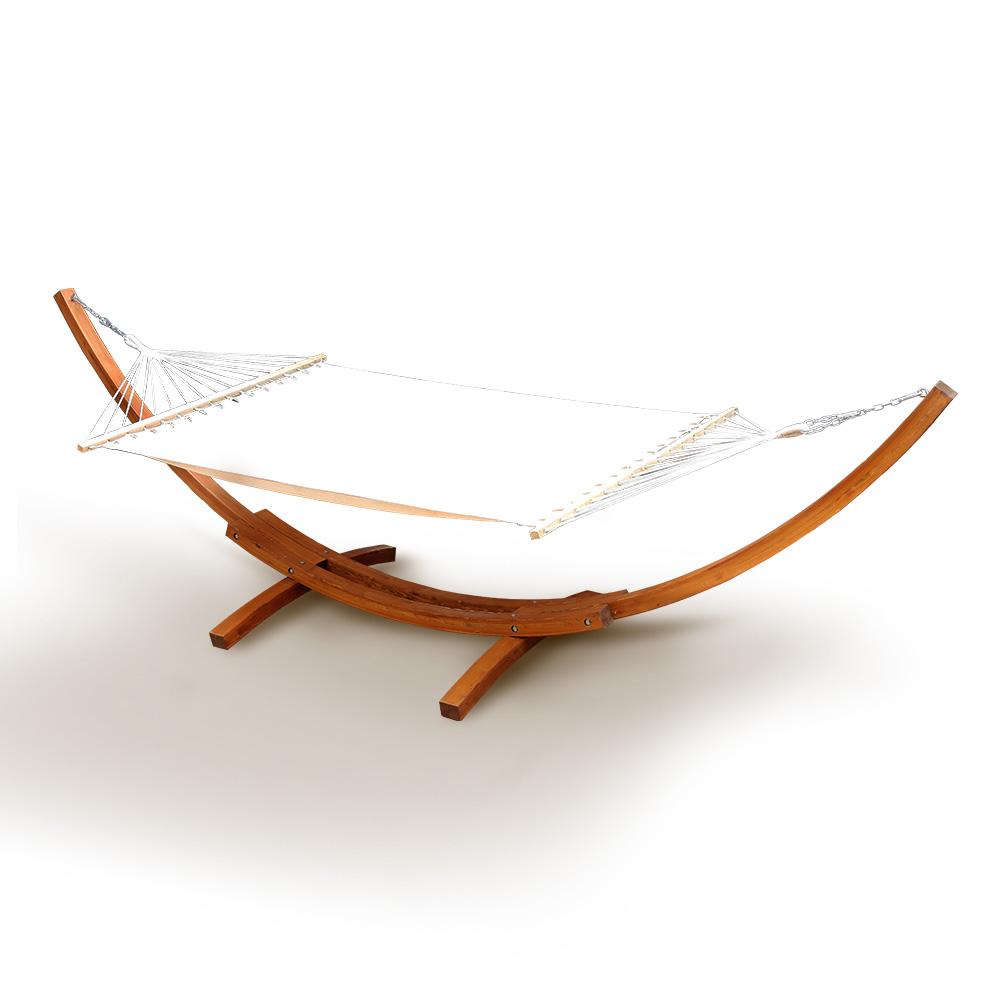 Double Hammock with Wooden Stand-5