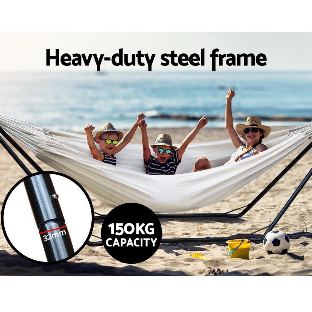 Hammock Bed with Steel Frame Stand-4