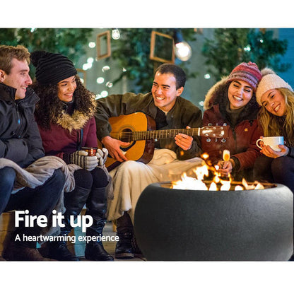 Outdoor Portable Fire Pit Bowl Wood Burning Patio Oven Heater Fireplace-4