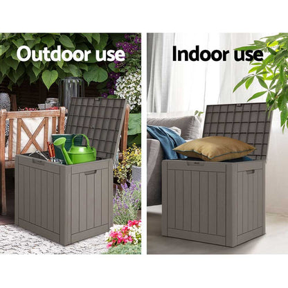 Outdoor Storage Box 118L Grey-7