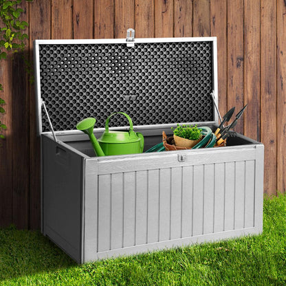 Outdoor Storage Box Bench Seat 190L-7