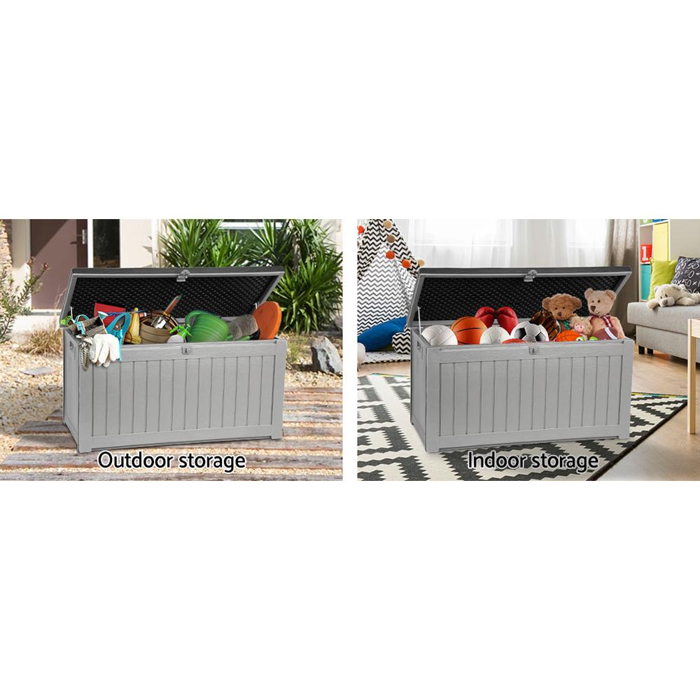 Outdoor Storage Box Bench Seat 190L-4