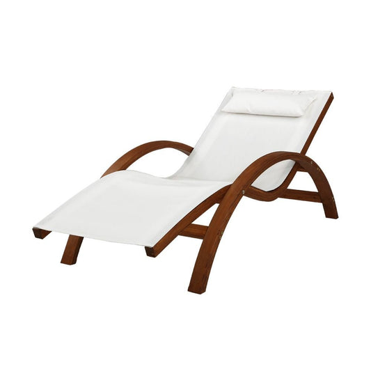 Outdoor Wooden Sun Lounge-0