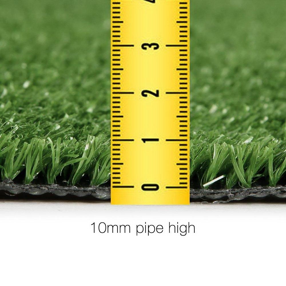Primeturf Synthetic 10mm 1.9mx5m 9.5sqm Artificial Grass Fake Turf Olive Plants Plastic Lawn-1
