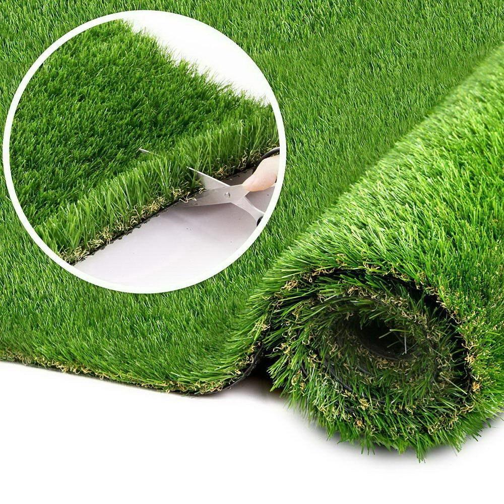 Primeturf Synthetic 20mm 1.9mx5m 9.5sqm Artificial Grass Fake Turf 4-coloured Plants Plastic Lawn-4