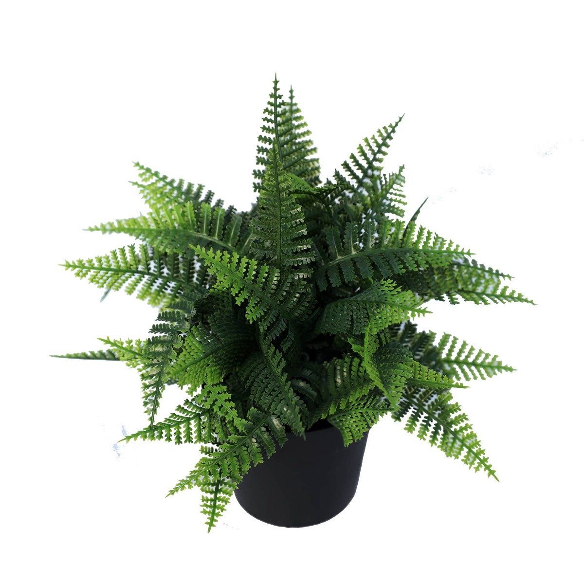 Small Potted Artificial Persa Boston Fern Plant UV Resistant 20cm-1