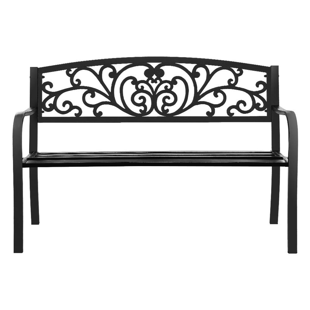 Garden Bench Seat Vintage Black-3