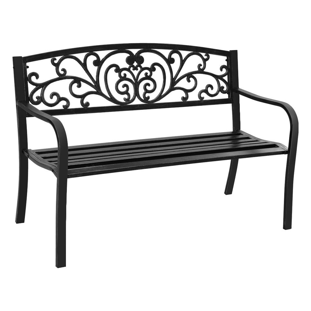 Garden Bench Seat Vintage Black-1